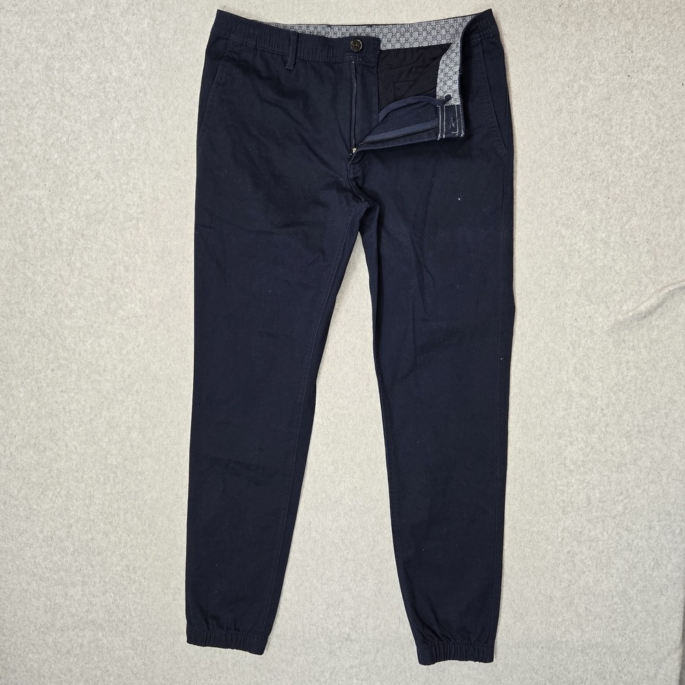 Michael Kors Men Pants M Navy Blue Jogger Button 30" Inseam